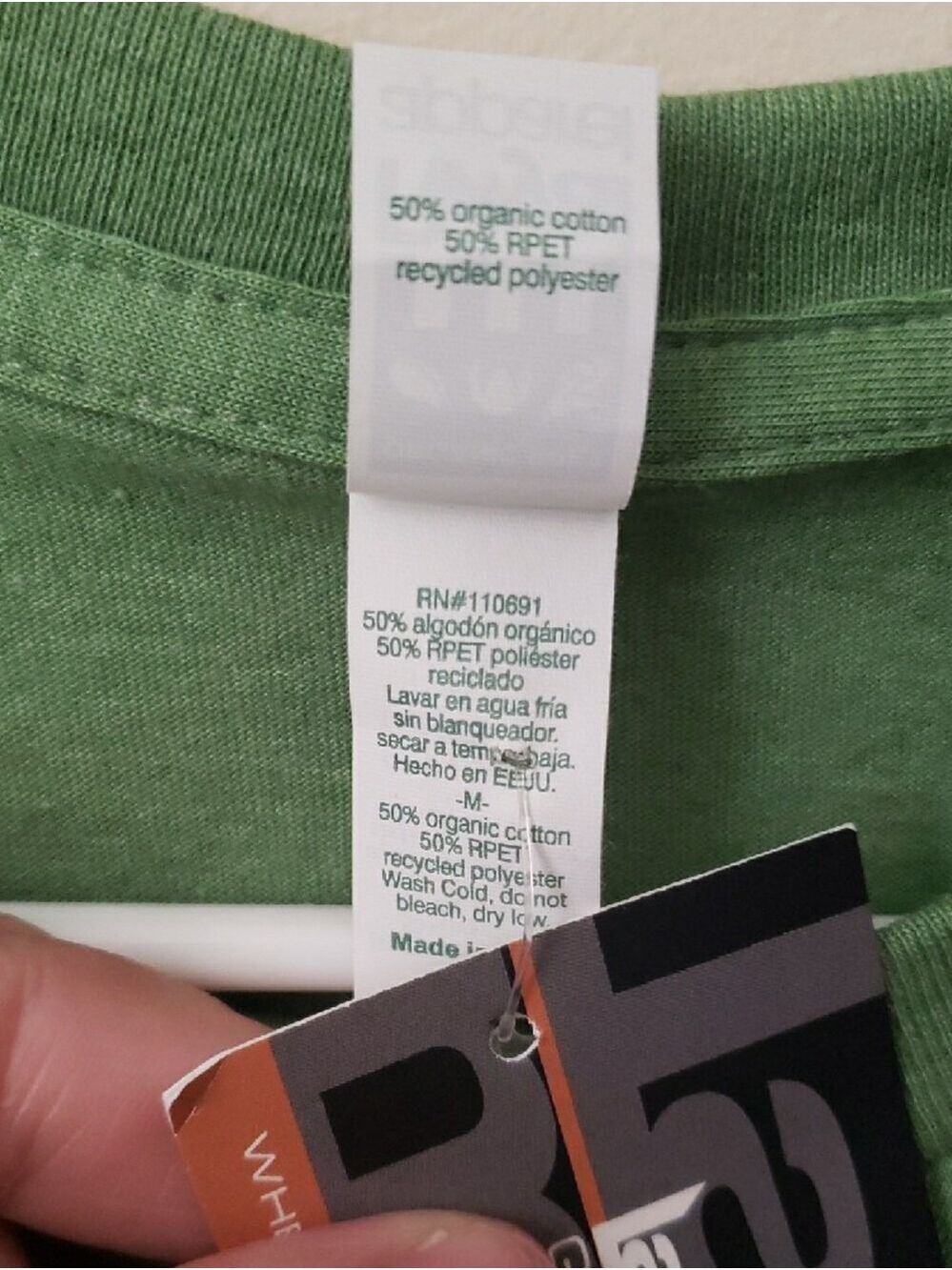 NWT Save The Bees Graphic T‑Shirt - Green M - Picture 5 of 6
